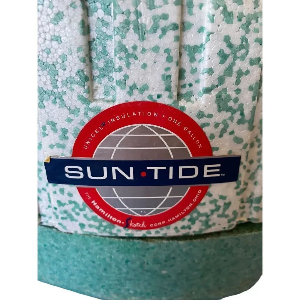 Vintage Hamilton, skotch Suntide picnic jug Styrofoam drink holder ￼